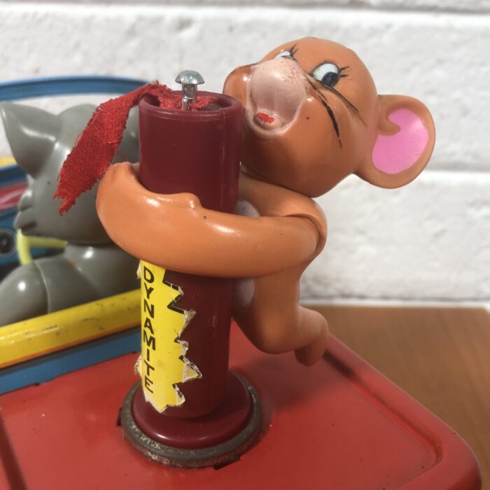 RARE Vintage 1960s Tom & Jerry Tin Toy Jeep Model (Made in Japan) - Image 10