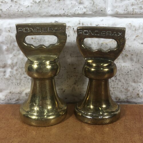 Pair of Vintage Brass Weights