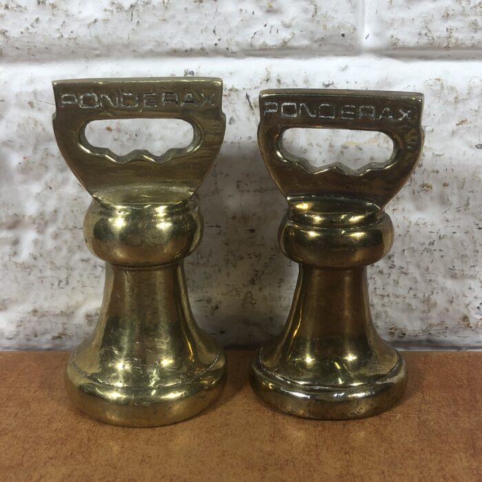 Pair of Vintage Brass Weights