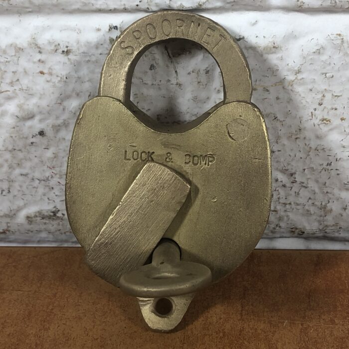 Vintage Spoornet Padlock with Key
