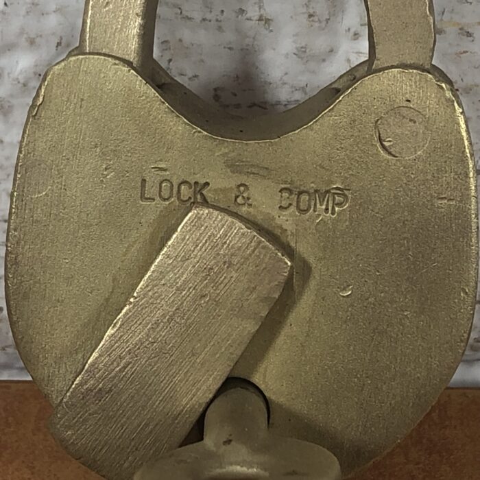 Vintage Spoornet Padlock with Key - Image 3