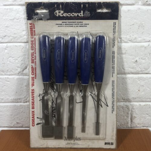 Vintage Record Marples Chisel Set in Original Packaging (Made in England)