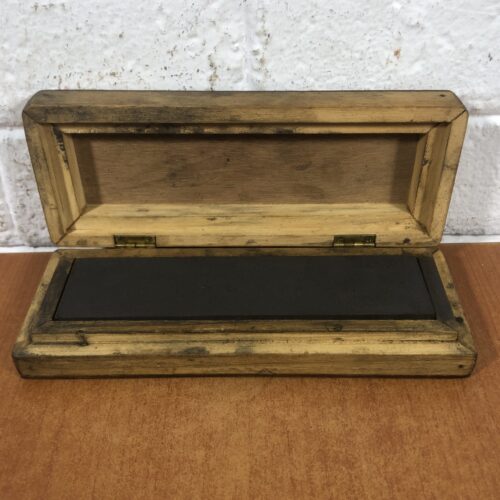 Vintage Sharpening Stone in Wooden Case