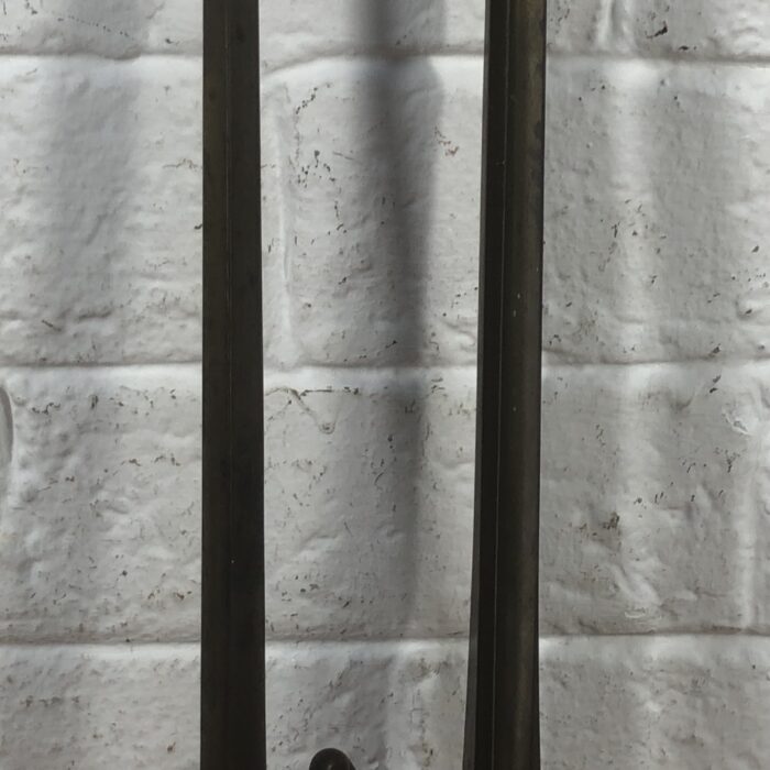 RARE Antique 1880s Pair of French Bayonet Fire Irons - Image 4