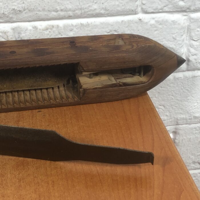 Vintage Wooden 'Boat' Weaving Loom Shuttle - Image 4
