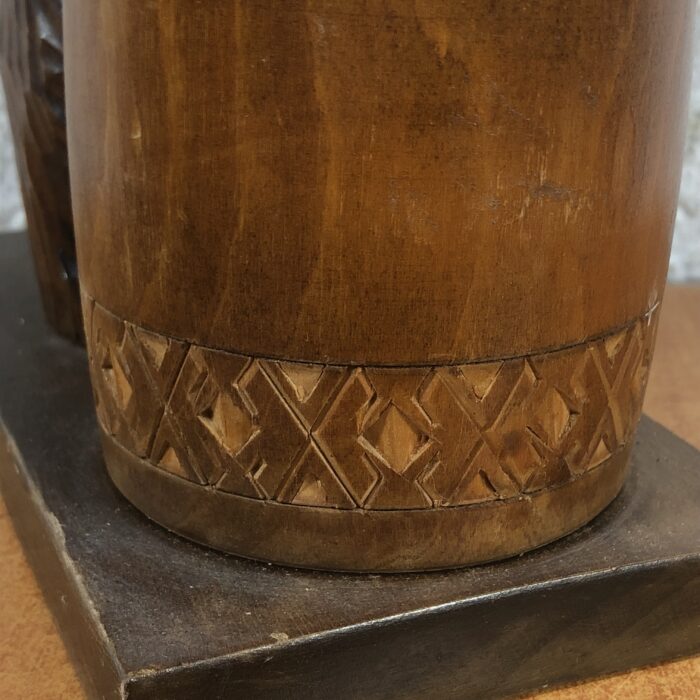 Vintage Swartzwald Wooden Carved Tobacco Pots (South Germany) - Image 5