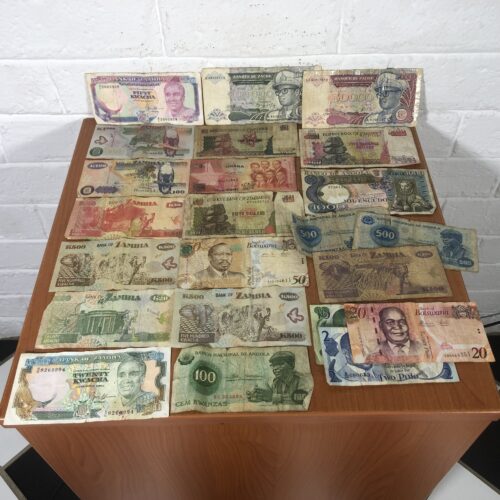 Vintage African Bank Notes (Zambia, Angola, Botswana & more)