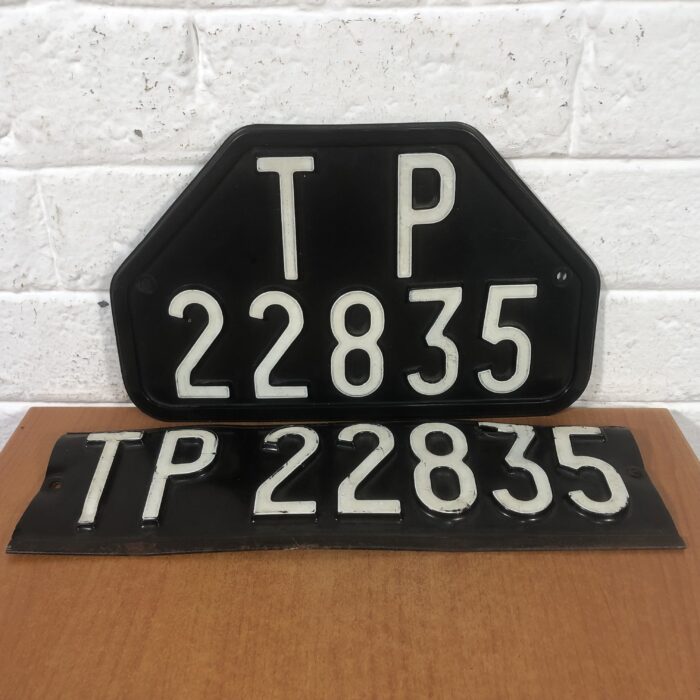 Pair of Vintage Number Plates