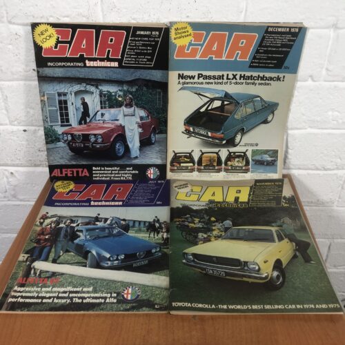 Vintage 1976 CAR Magazines