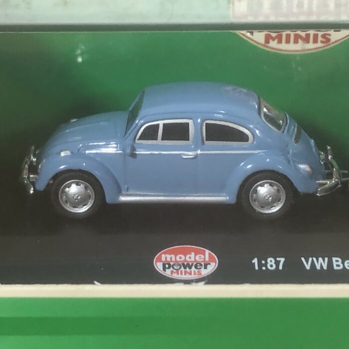 Volkswagen Beetle with Camper Trailer Miniature Model (1:87) - Image 2