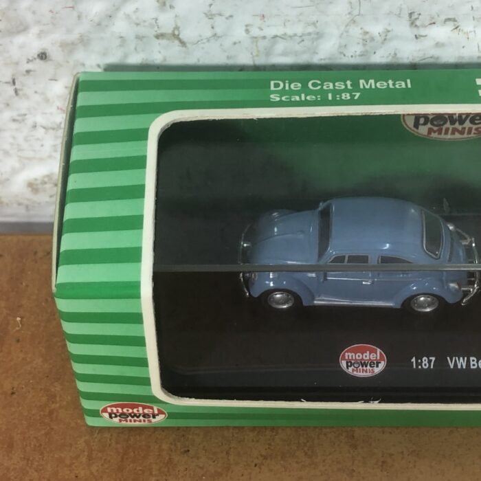 Volkswagen Beetle with Camper Trailer Miniature Model (1:87) - Image 4