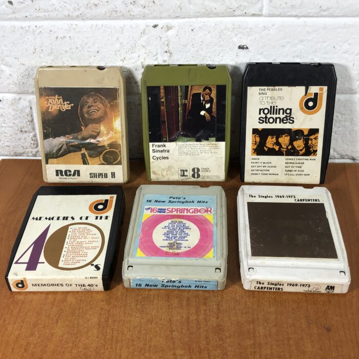 Vintage Car Stereo with 8-Track Tapes - Image 9