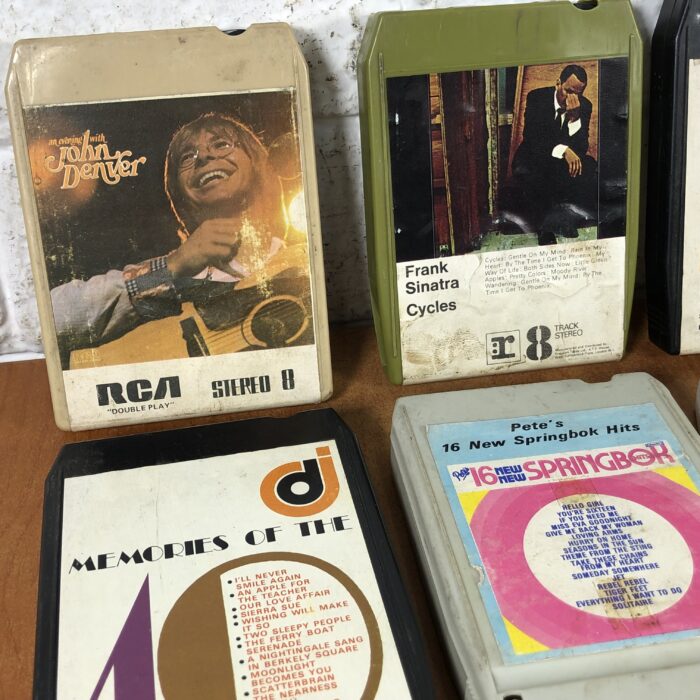 Vintage Car Stereo with 8-Track Tapes - Image 10