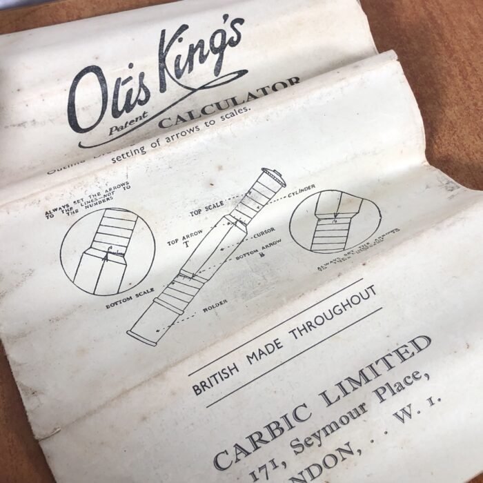 RARE Vintage Otis King Calculator (Made in England) - Image 12