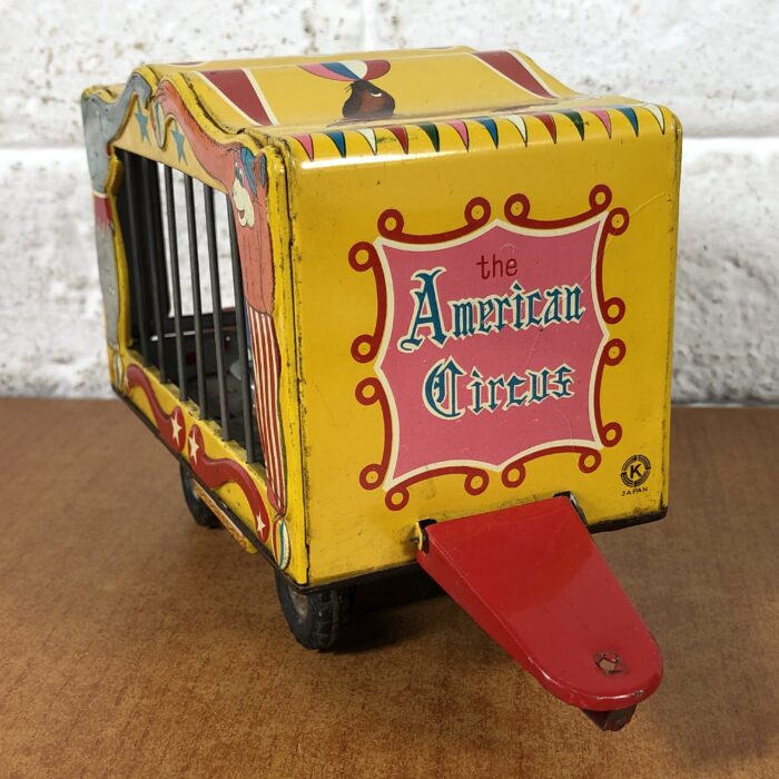 Vintage Tin Toy American Circus Tiger & Elephant Trailers (Made in Japan) - Image 10