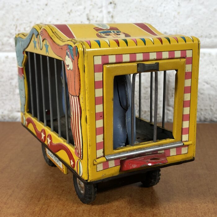 Vintage Tin Toy American Circus Tiger & Elephant Trailers (Made in Japan) - Image 12