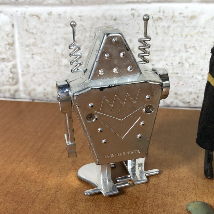 Vintage Wind-Up Toys ~ Shuco Munich Child (Made in Germany) & Robots (Made in Hong Kong) - Image 3