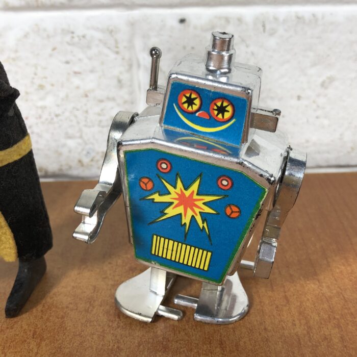 Vintage Wind-Up Toys ~ Shuco Munich Child (Made in Germany) & Robots (Made in Hong Kong) - Image 8