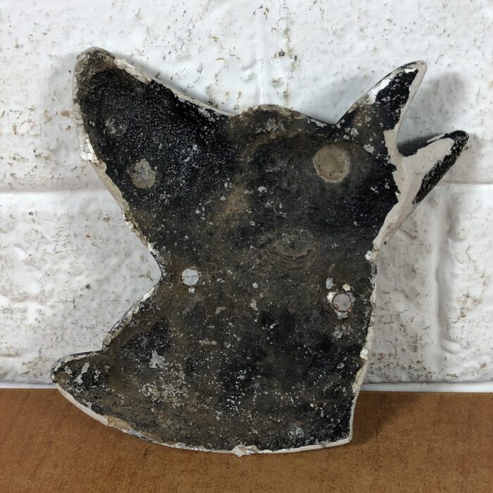 Vintage Cast Aluminium 'Beware of the Dog' Sign - Image 6