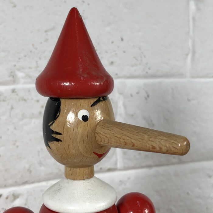 Vintage Wooden Pinocchio Doll - Image 2