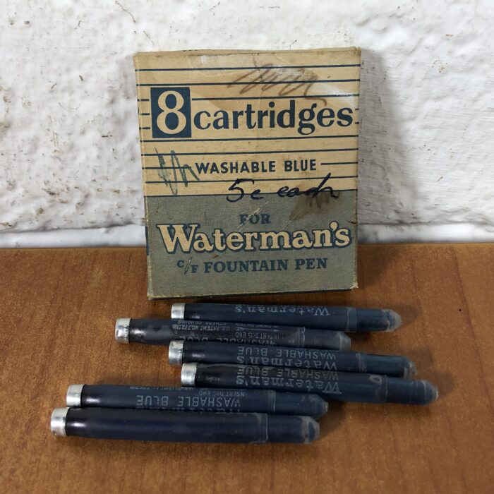 Vintage Platignum Silverline Fountain Pen on Stand & Cartridges (Made in England) - Image 9