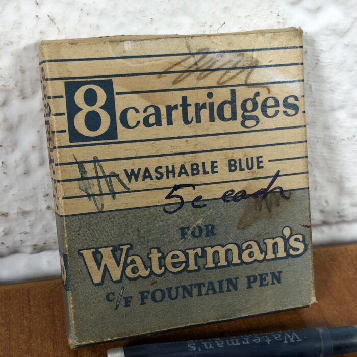 Vintage Platignum Silverline Fountain Pen on Stand & Cartridges (Made in England) - Image 10