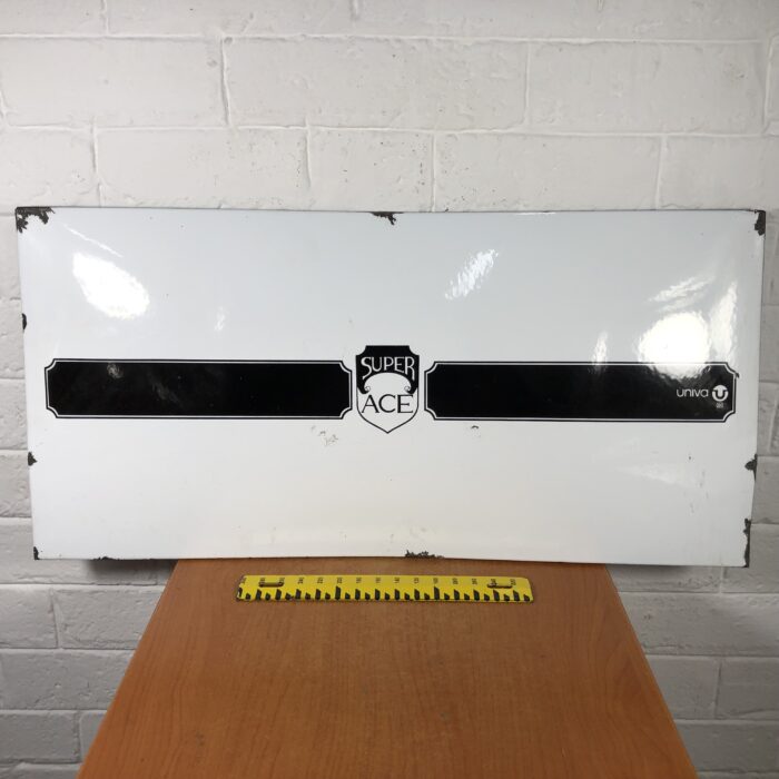 Vintage Univa Super Ace Stove Enamel Sign - Image 10
