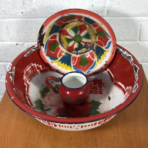 Vintage Red Enamel Collection