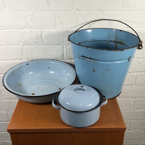 Vintage Blue Enamel Collection