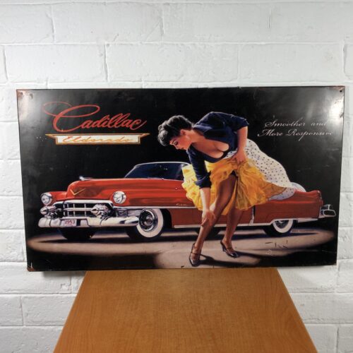 Modern Metal Cadillac Sign