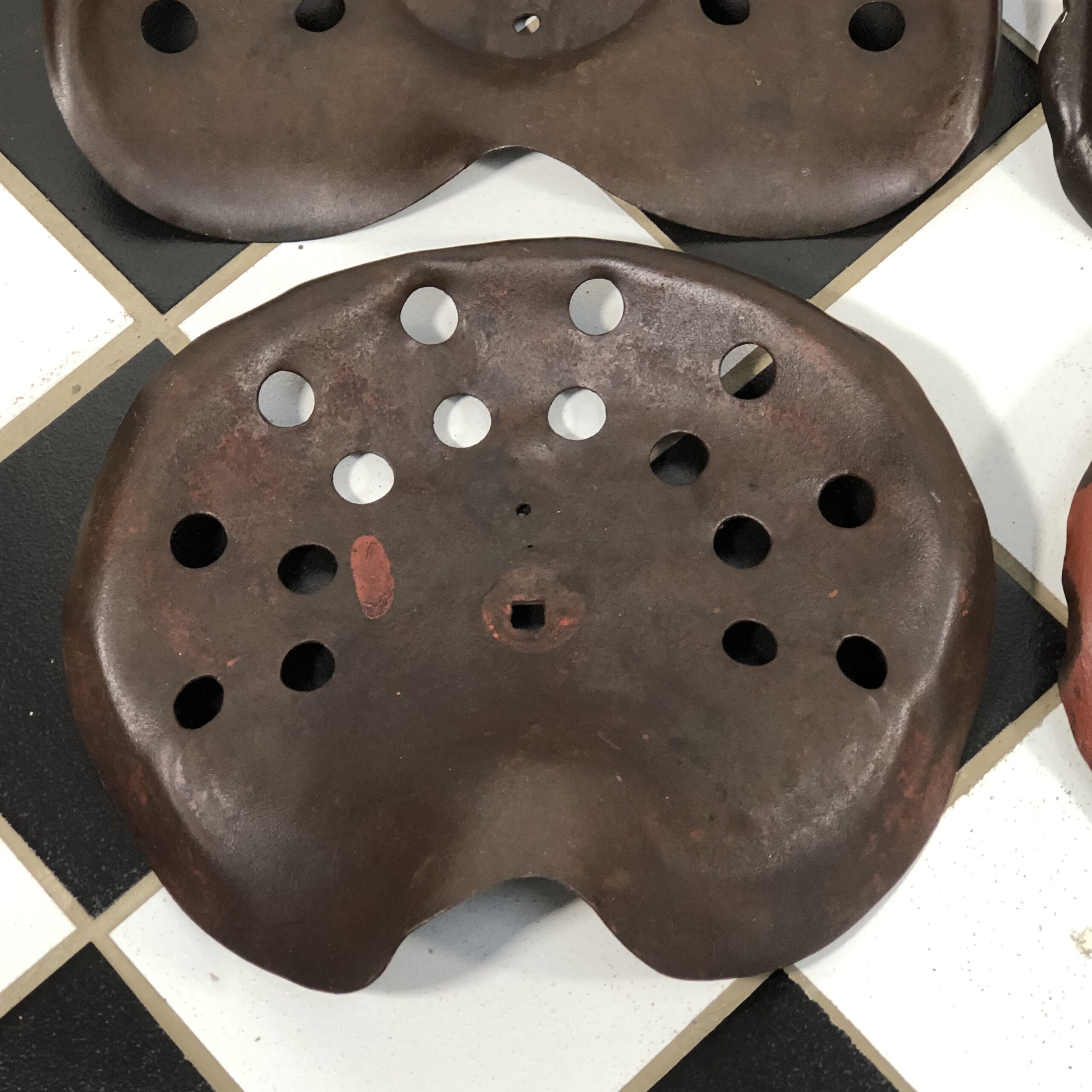 Set of 4 Vintage Tractor Seats - Image 4