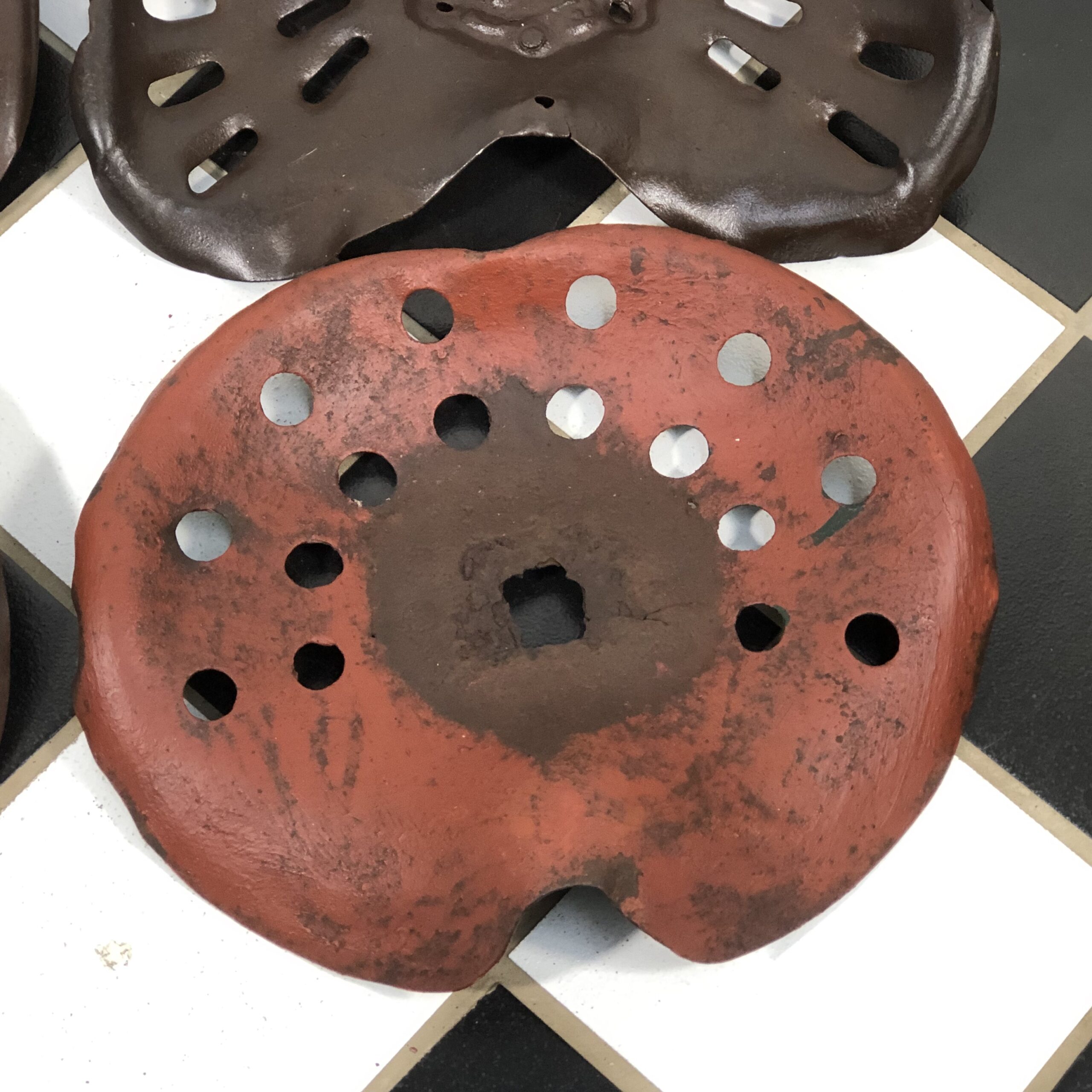 Set of 4 Vintage Tractor Seats - Image 5