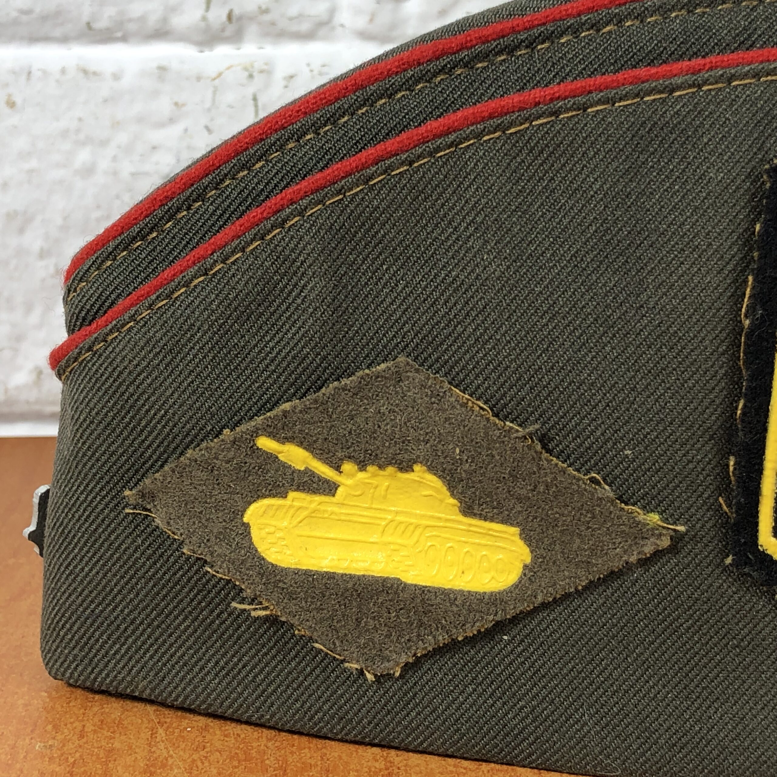 Vintage Soviet Union USSR Russian Military Pilotka with Badges - Image 8