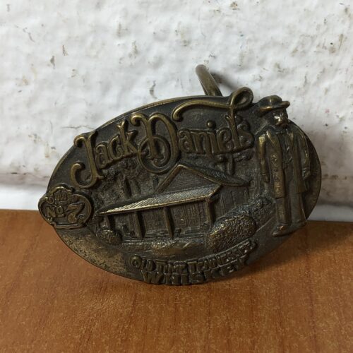 Vintage Brass Jack Daniels Belt Buckle