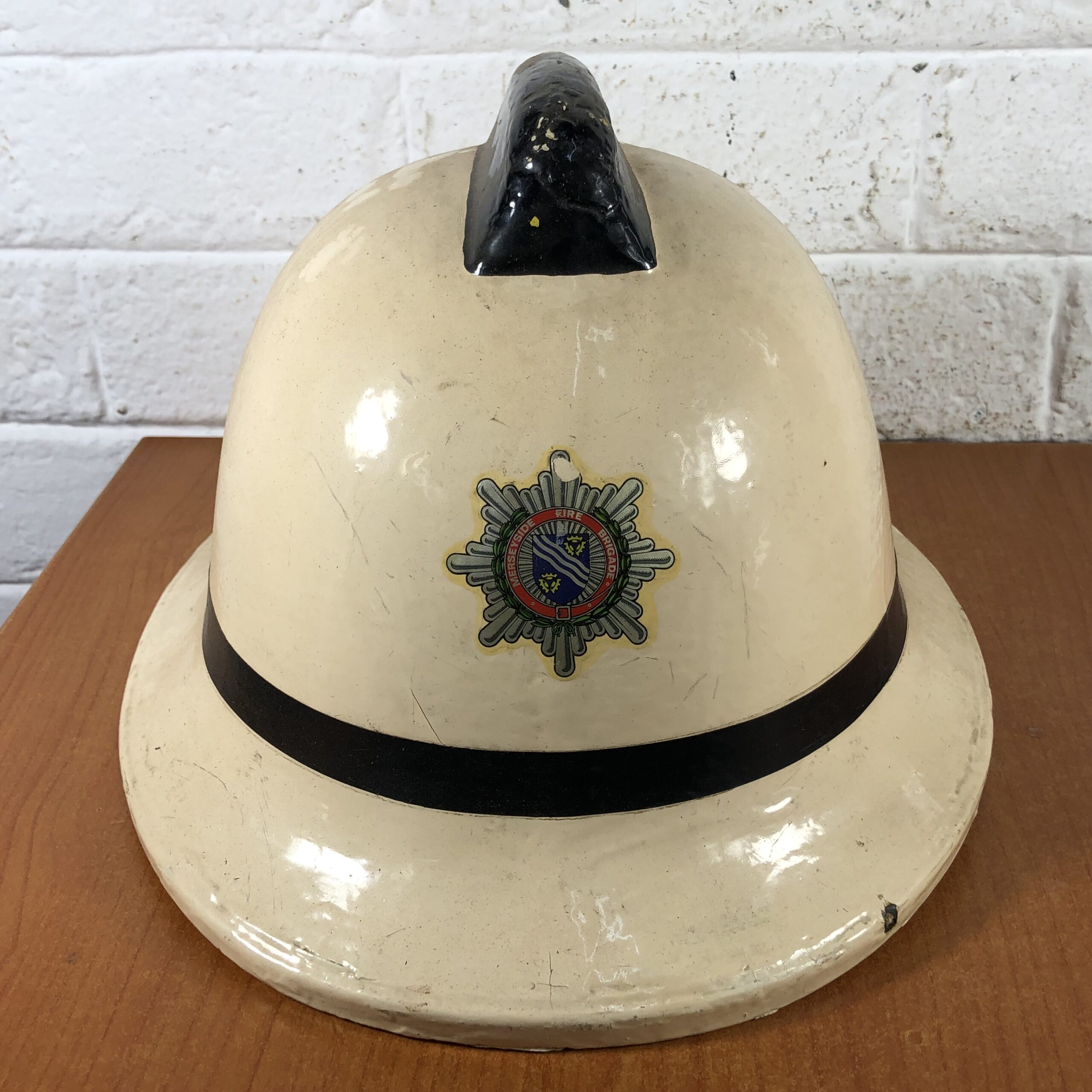 RARE 1970s Vintage South African Fireman's Helmet - Image 2