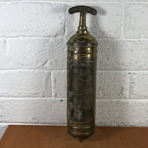 Vintage Brass Fire Extinguisher (Made in England)