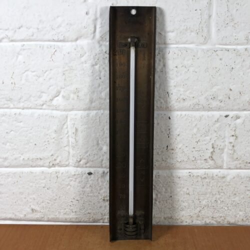Vintage Brass Tobacco Barn Thermometer (London, England)
