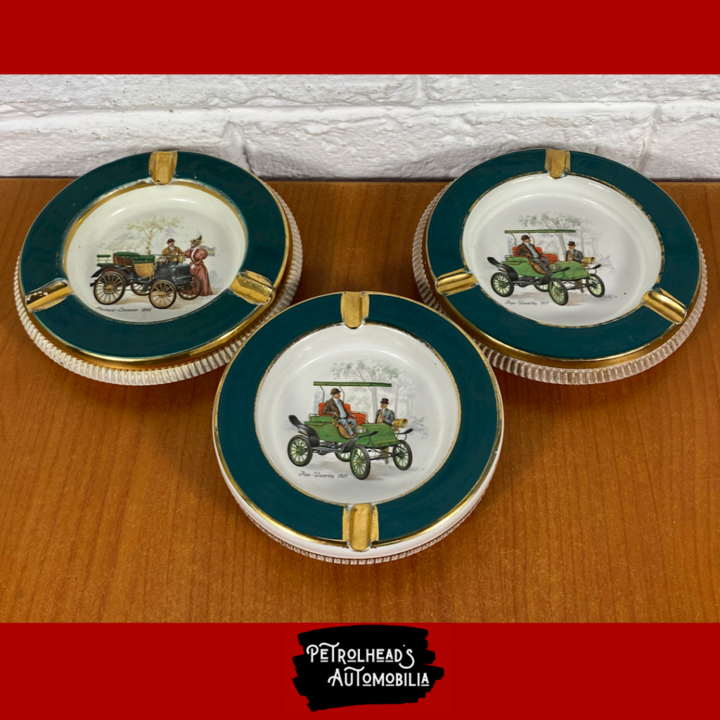 Vintage Classic Car Porcelain Ashtrays (Hand Made in Italy) - AuctionGiant