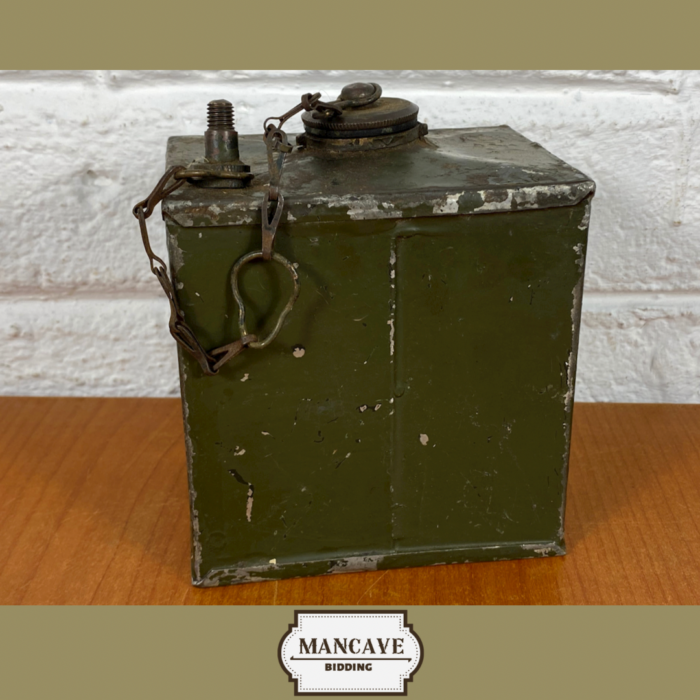 Vintage WW2 Machine Gun Oil Container