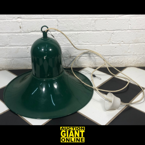 Vintage Green Enamel Lamp Shade