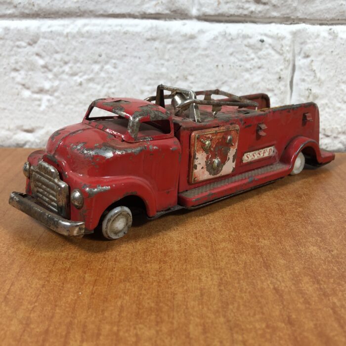 Vintage Tin Toy Fire Truck - Image 2