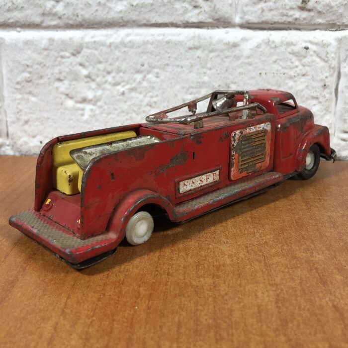 Vintage Tin Toy Fire Truck - Image 5