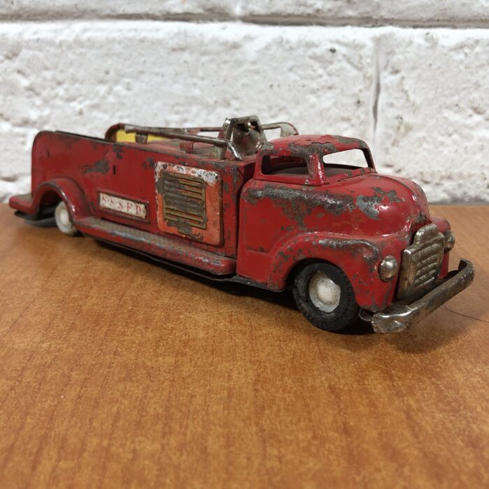 Vintage Tin Toy Fire Truck