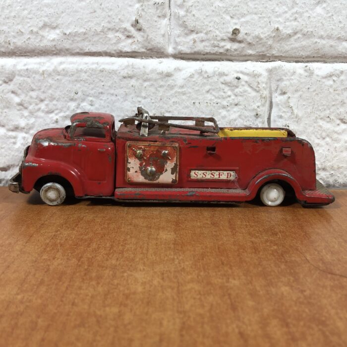 Vintage Tin Toy Fire Truck - Image 3