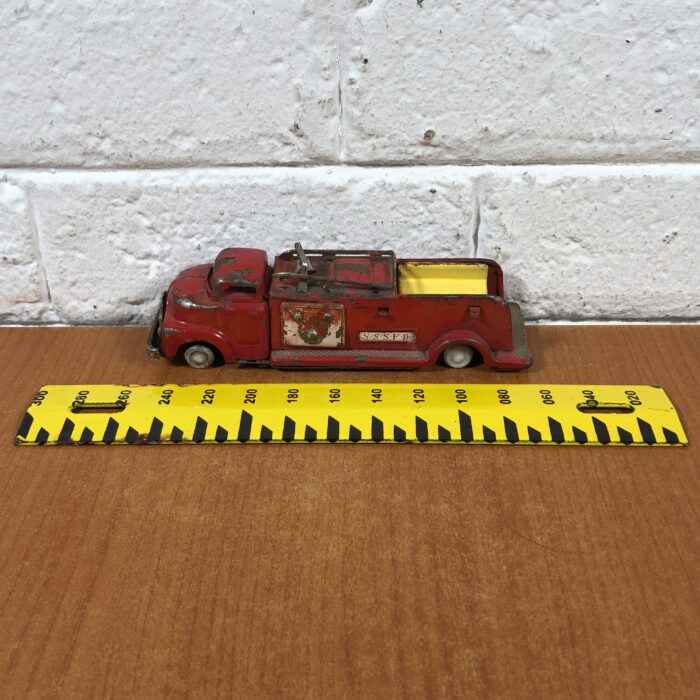 Vintage Tin Toy Fire Truck - Image 7