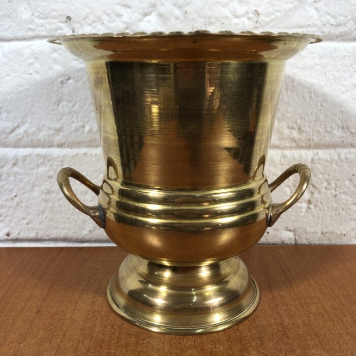 Vintage Brass Hair Brush & Vase, Silver-Plated Jewellery Box & Trinket Tray - Image 8