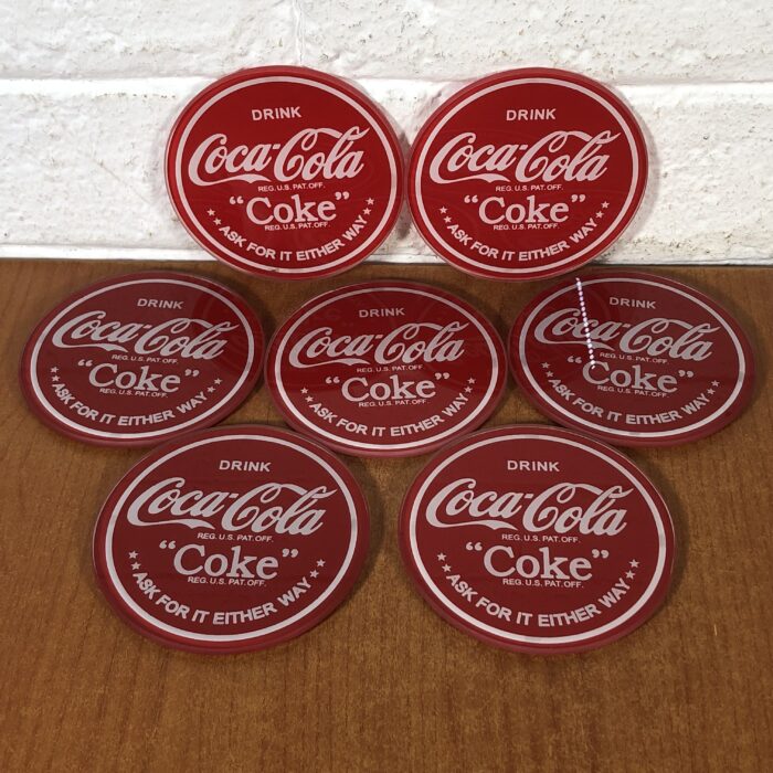 Lot 75: Coca Cola Glass Coasters Set