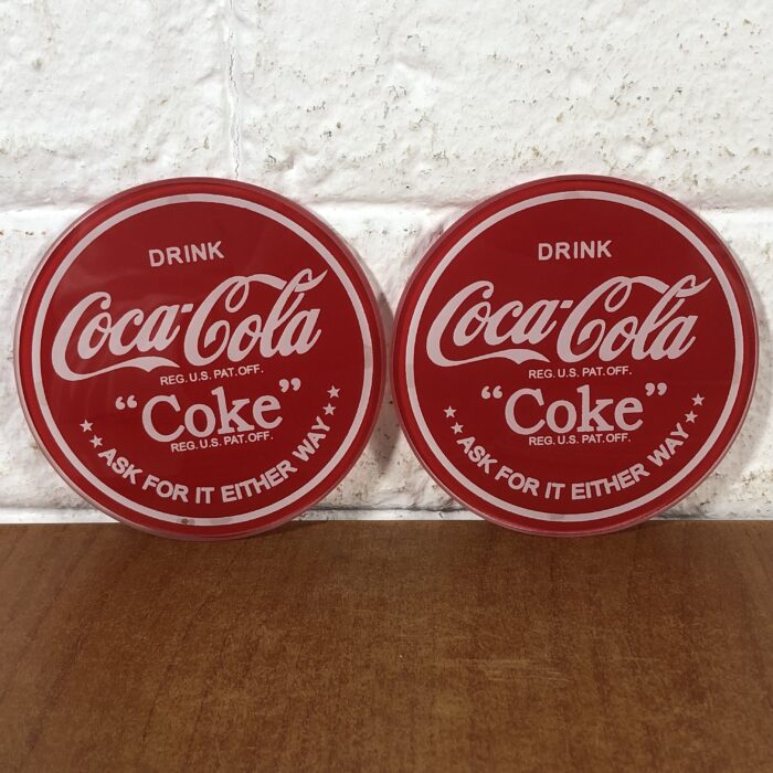 Lot 75: Coca Cola Glass Coasters Set - Image 3