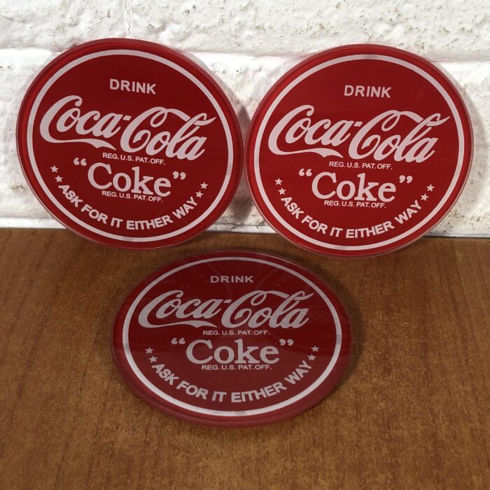 Lot 75: Coca Cola Glass Coasters Set - Image 2