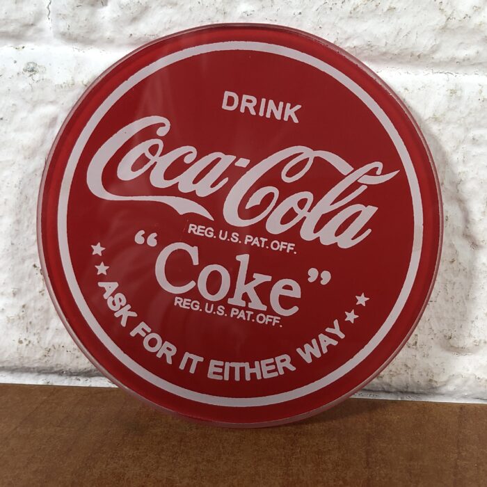 Lot 75: Coca Cola Glass Coasters Set - Image 4